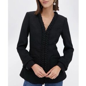 TUCKERNUCK Black Braided Trim Shay Jacket